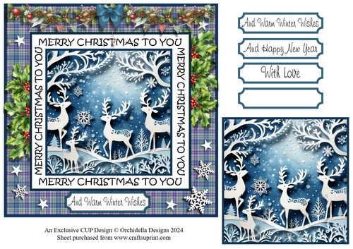 Filigree Reindeer Papercut