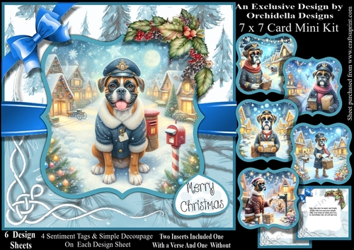 Boxer Christmas Postie