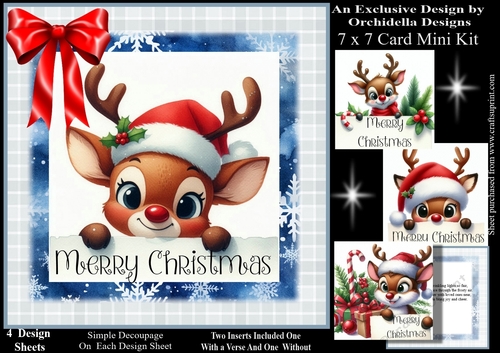 Reindeer Christmas Message