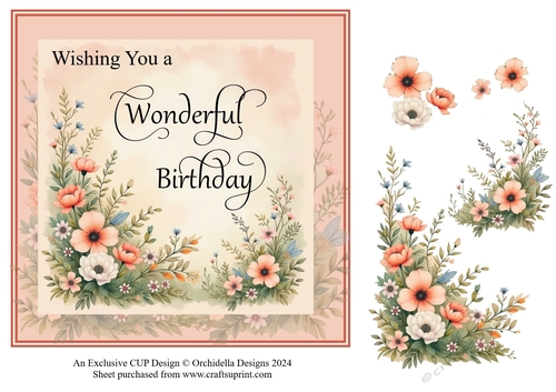 Wildflower Wonderful Birthday