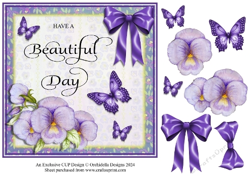 Beautiful Day Lilac Pansies