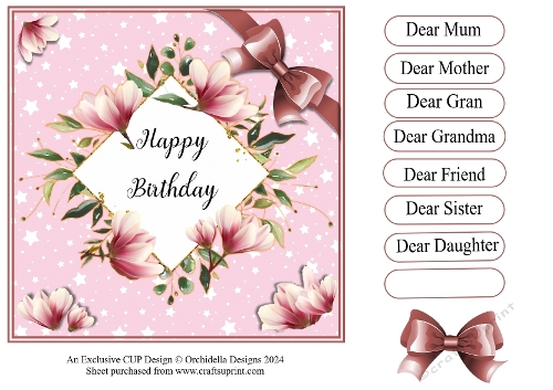 Pink Crocus Birthday 