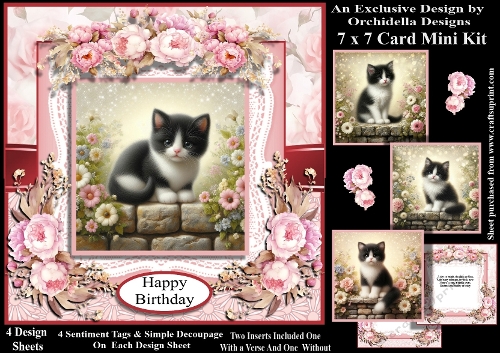 Pretty Floral Kitty