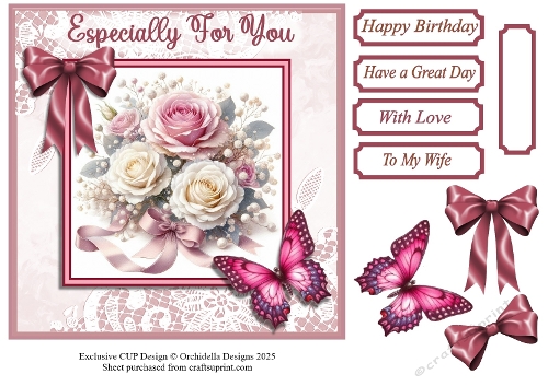 Beautiful Roses in Lace