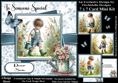 Little Boys Gardening