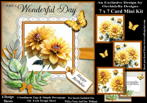 Gold Dahlia Wonderful Day