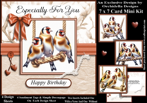 Swinging Goldfinches