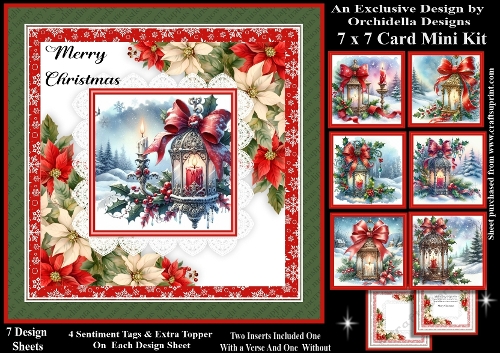 Christmas Poinsettia Lanterns