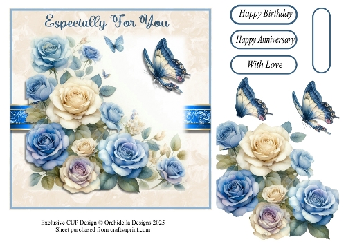 Blue Roses Especially For You