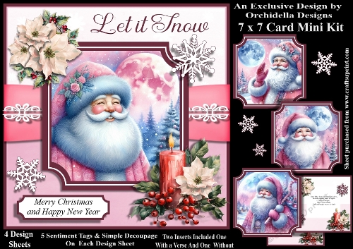 Midnight Icy Pink Santa