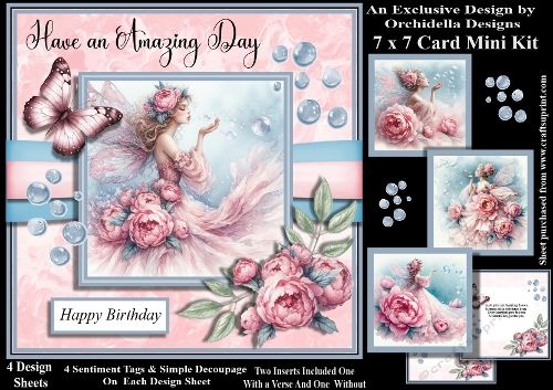 Peony Bubble Blowing Fairy