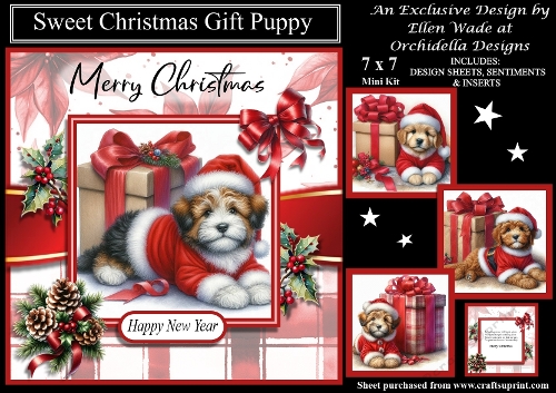 Sweet Christmas Gift Puppy