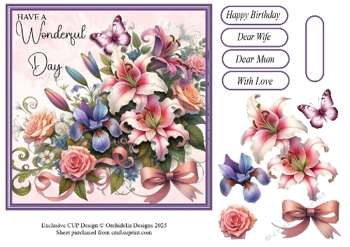 Lilies, Roses and Iris Bouquet