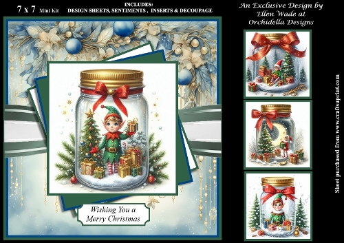 Little Elf in a Mason Jar