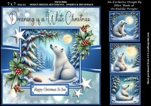 White Christmas Bear