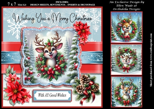 Christmas Reindeer Wreath