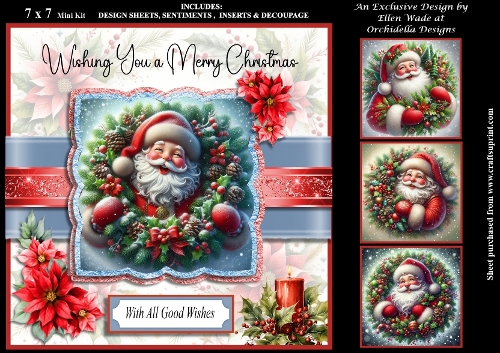 Christmas Santa Wreath
