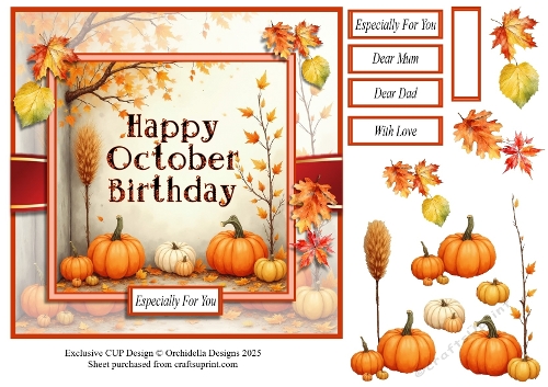 October Birthday Pumpkins