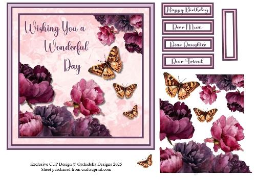 Wonderful Burgundy Floral