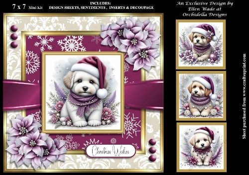 Dressed Up Christmas Puppy