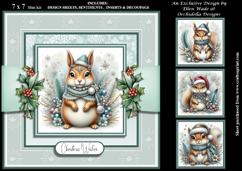 Majestic Christmas Squirrel