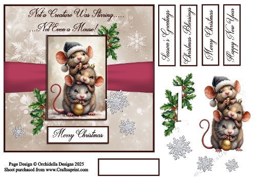 Christmas Mice Trio