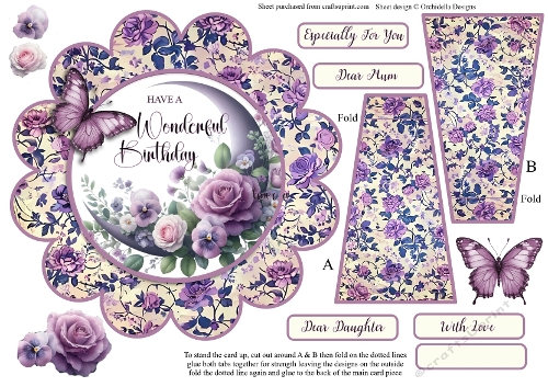 Lilac Rose Wonderful Birthday