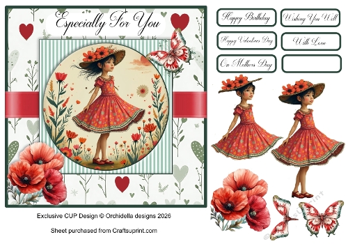 Vintage Flower Girl Multi Occasion