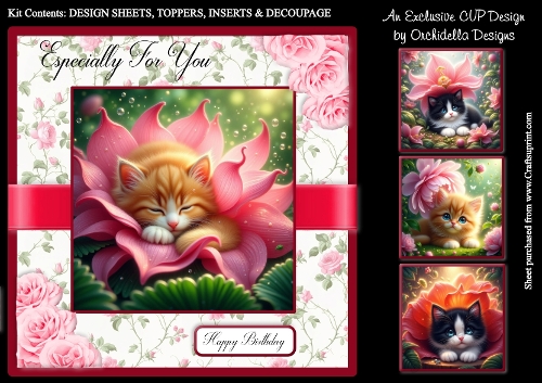 Sweet Kitten Flower Shelter