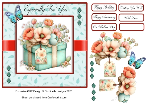Gift Box Flowers Especially For You