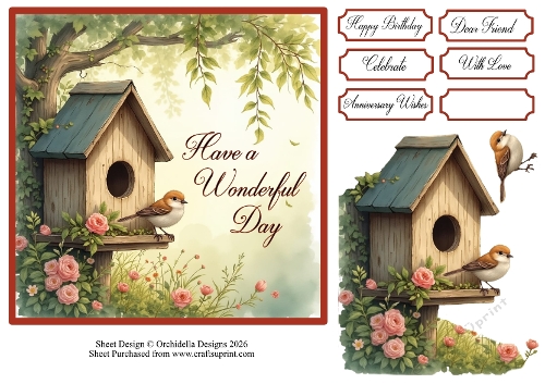 Wonderful Day Bird House