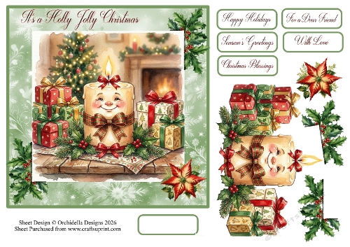 Jolly Holly Candle