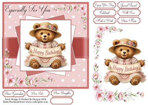 A Bearly Great Day Pink