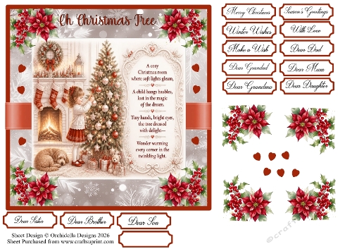 Cosy Christmas Series Girl in Red