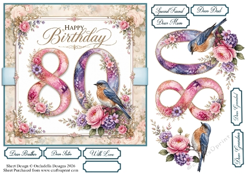 Pretty Eightieth Birthday