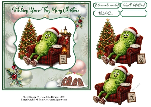 Pudding Stuffed Brussel Sprout