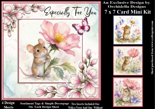 Mouse in Flowers