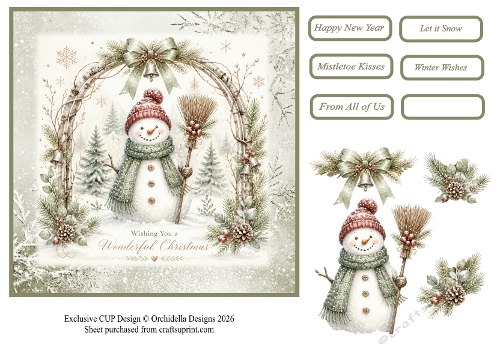 Wonderful Christmas Snowman
