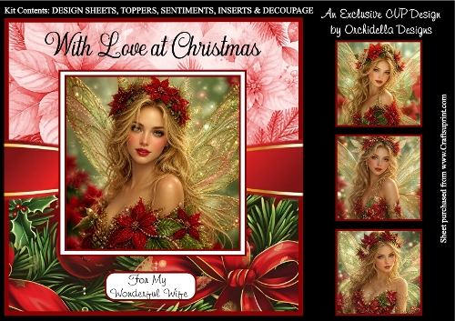 Wonderful Poinsettia Fairy