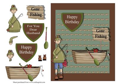 Gone Fishing Card Front