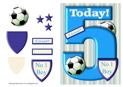 Boys Age 5 Card Front