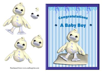 Bountiful Blue Baby Boy Card Front