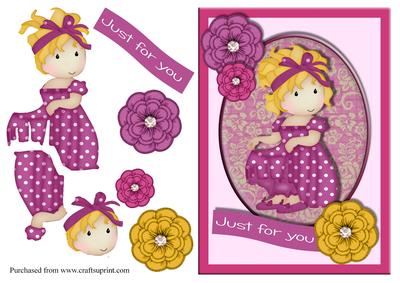 Little Sweetie Girls Card Front