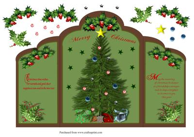 Ornamental Christmas Card Front