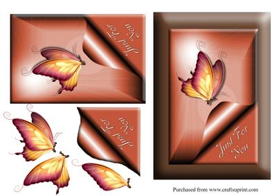 Just for You Butterfly Curl Card Front