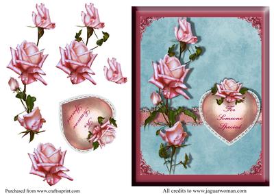 Someone Special Heart and Roses Card Front