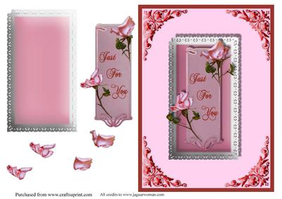 Tickled Pink Roses Card Front