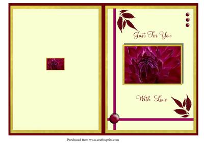 Dahlia with Love Quick Card