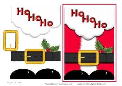 Santa Coat Card Front