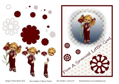 Special Little Girl Card Front